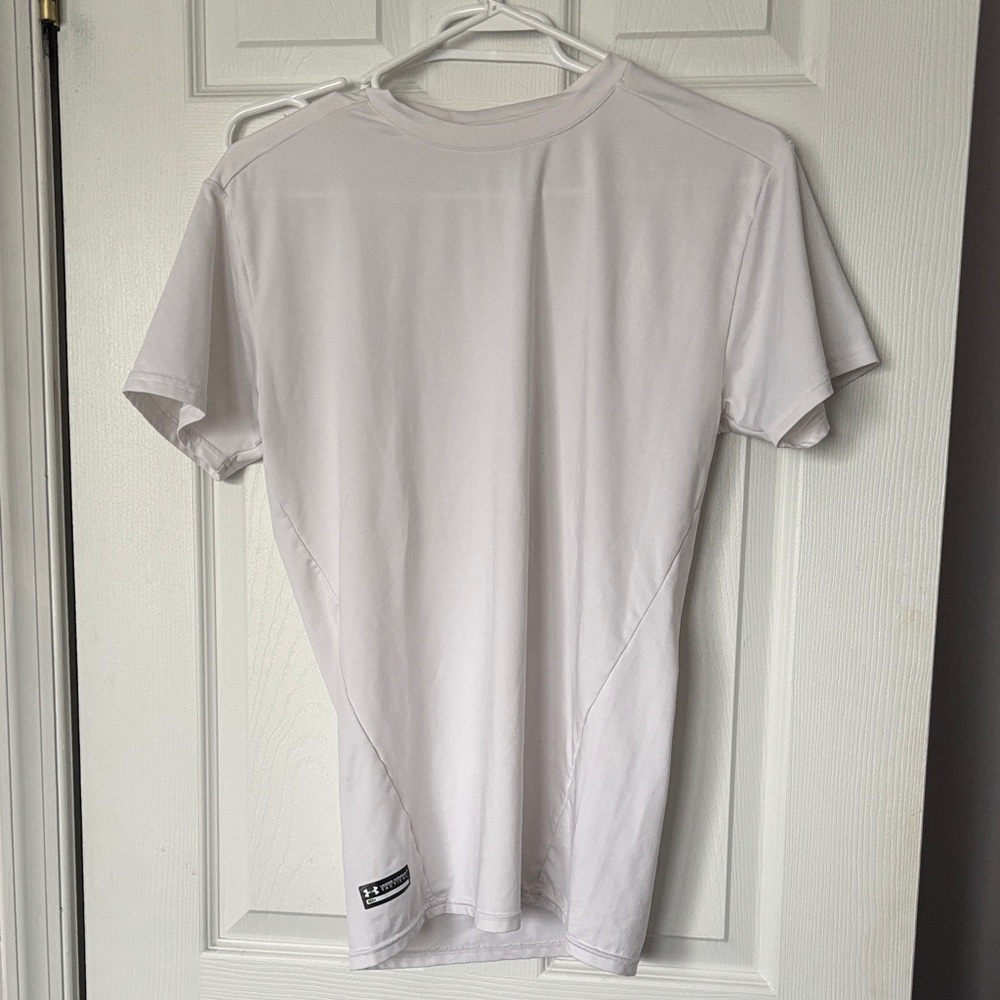 White Under Armour Heatgear Compression Men's Shirt